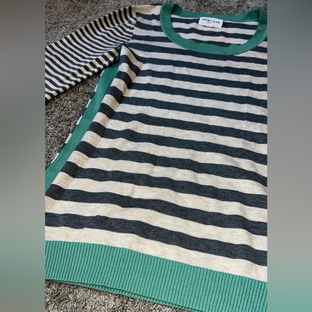 Olive & Oak Maryanne Striped Pullover Sweater Size Medium - Picture 3 of 6